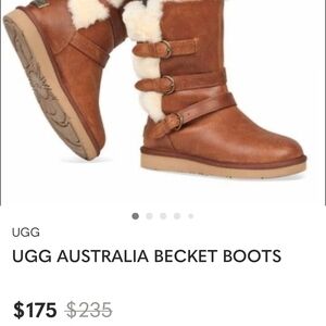 UGG Tan Boots with Cream Lining